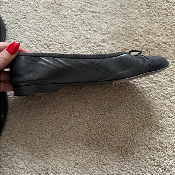 CHANEL Leather Ballet Flats size 37.5 - Picture 9 of 13